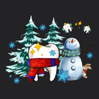 Dental Christmas Teeth And Winter With Snowman Vintage Tee | Teevron