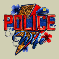 Police Wife With Lightning Bolt Heavy Core Tee | Teevron
