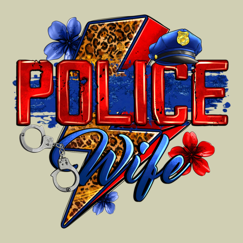 Police Wife With Lightning Bolt Heavy Core Tee by Zillion Design Studio | Teevron