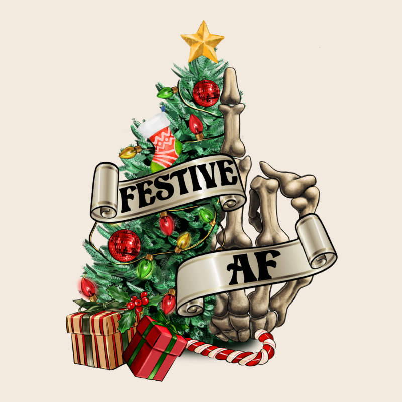 Festive Af Christmas Middle Finger Zipper Hoodie by NancyCooperArtShop | Teevron