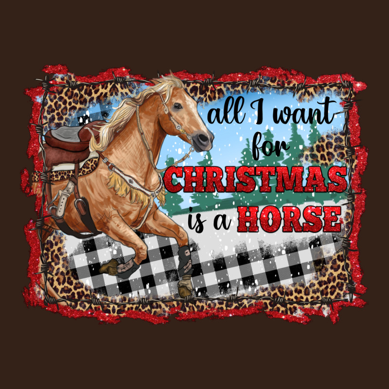 All I Want For Christmas Is A Horse  With Farm Heavy Core Tee by RanaPortraitStore | Teevron