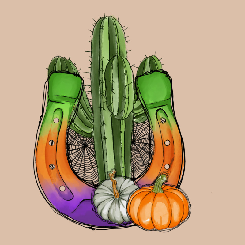 Horseshoe Halloween Cactus Urban Heavy Tee by AdoDesignShop | Teevron