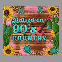 Raised 90's Country Guitar Cactus Sunflower's Vintage Hoodie | Teevron