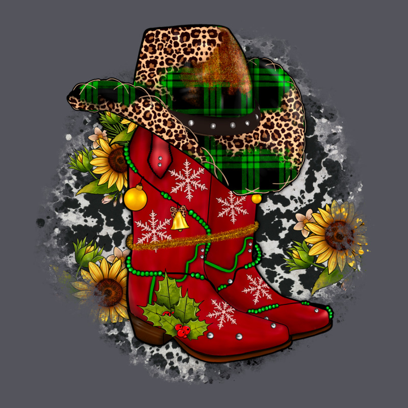Christmas Cowboy Boots Vintage Hoodie by JahusDesignShop | Teevron