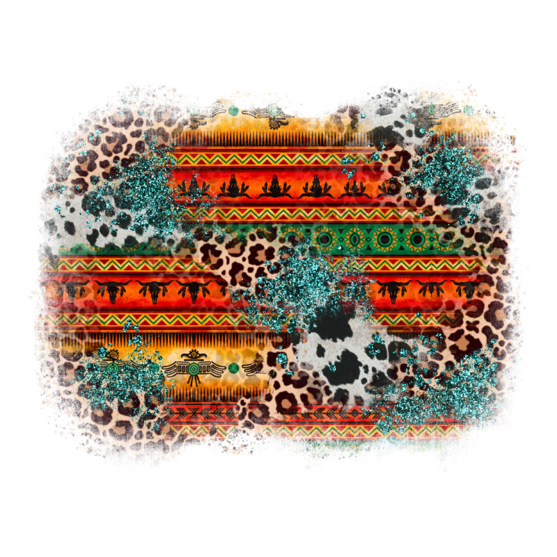 Leopard Aztec Background Ladies Tee by Zillion Design Studio | Teevron