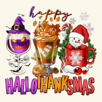 Happy Hallothanksmas Wine Glass And Coffee Premium Hoodie | Teevron