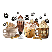Dog Mom Coffee Lover Coffee Cups Zipper Hoodie | Teevron