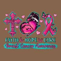 Faith Hope Cure Breast Cancer Awareness Premium Tee | Teevron
