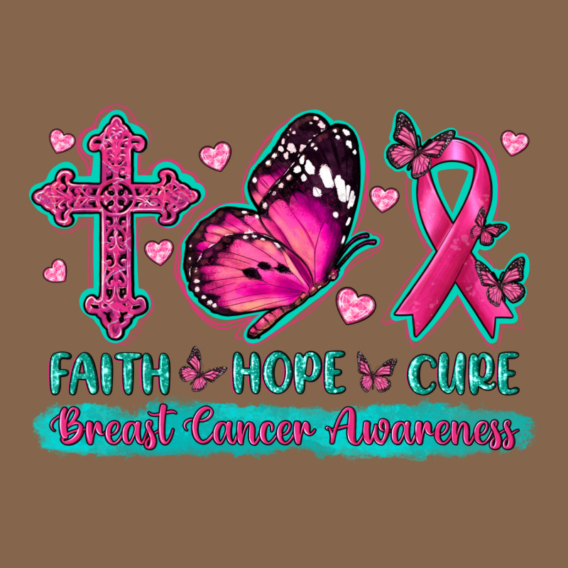 Faith Hope Cure Breast Cancer Awareness Premium Tee by texasbilliewilder | Teevron