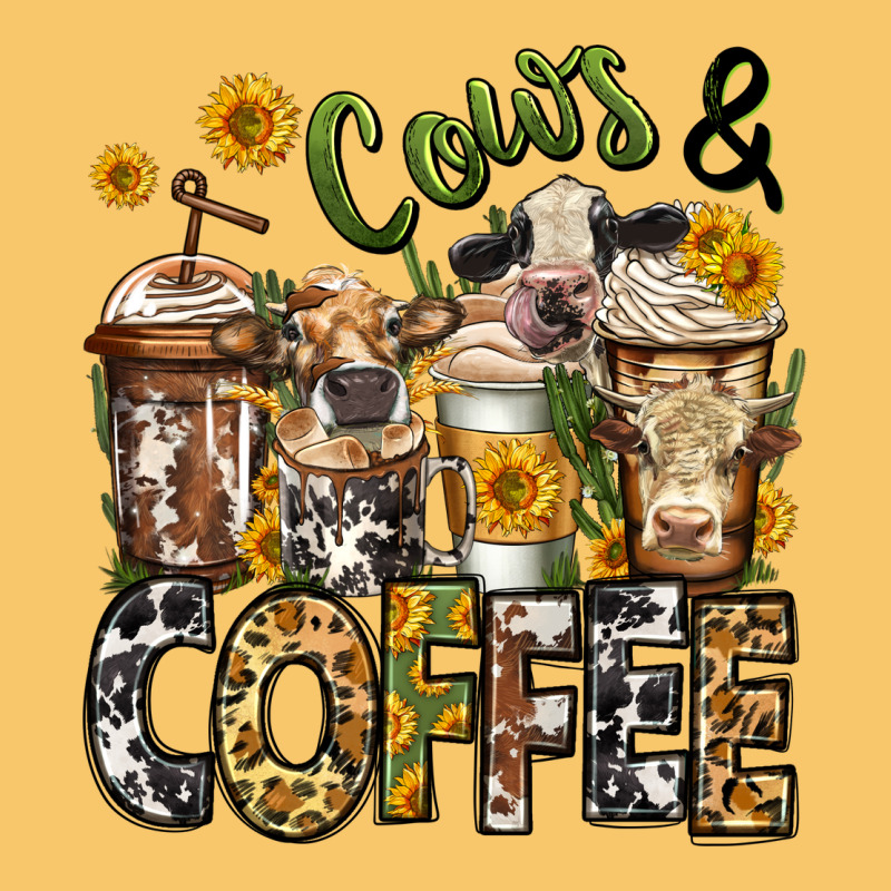 Cows And Coffee Cups Vintage Hoodie by Jasminsmagicworld | Teevron