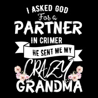 I Asked God For A Partner In Crime He Sent Me My Crazy Grandma Premium Sweatshirt | Teevron