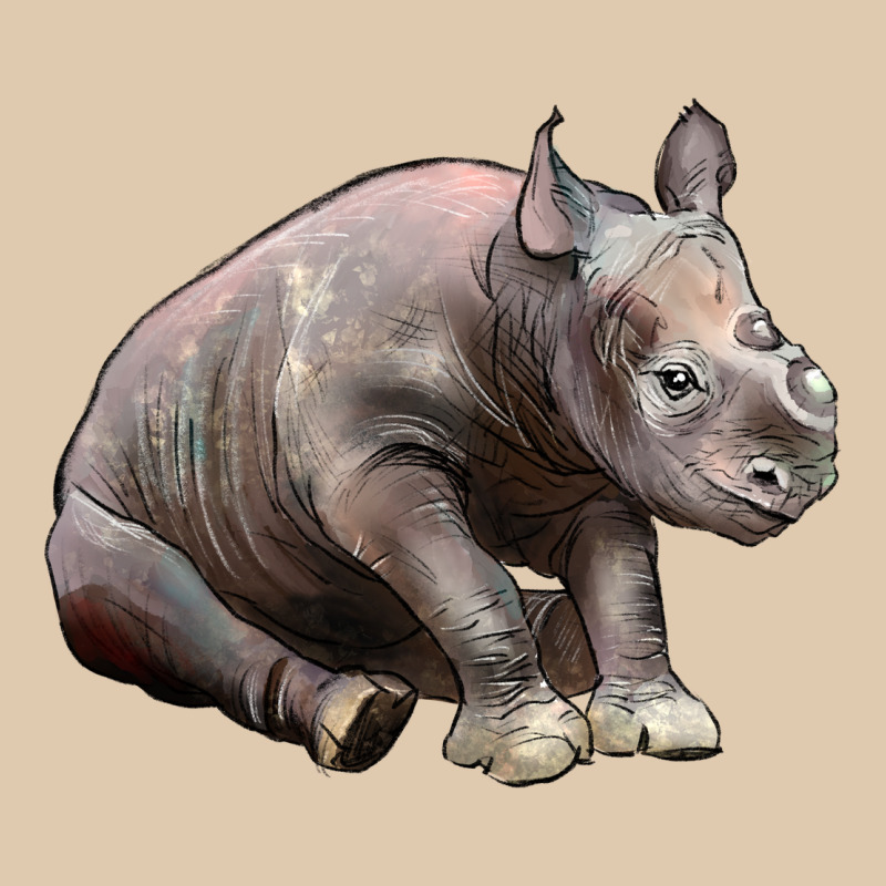 Baby Rhino Illustrations Heavyweight Sweatshirt by LillyAllenDesigns | Teevron