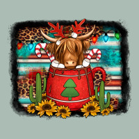 Hot Coco Christmas Highland Cow With Background Classic Tee | Teevron
