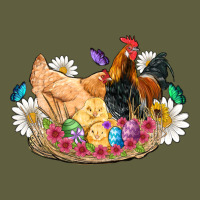 Easter Coop Animals Farm Chicken Chiks Rooster Flowers Butterfly Vintage Tee | Teevron