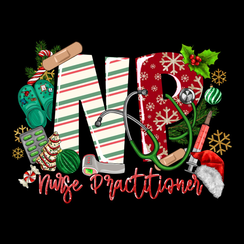 Np Nurse Practitioner Christmas Zipper Hoodie by MaliasSmallBusiness | Teevron