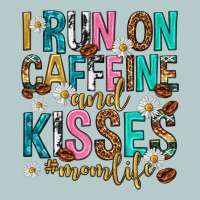 I Run On Caffeine And Kisses Mothers Day Heavy Core Tee | Teevron