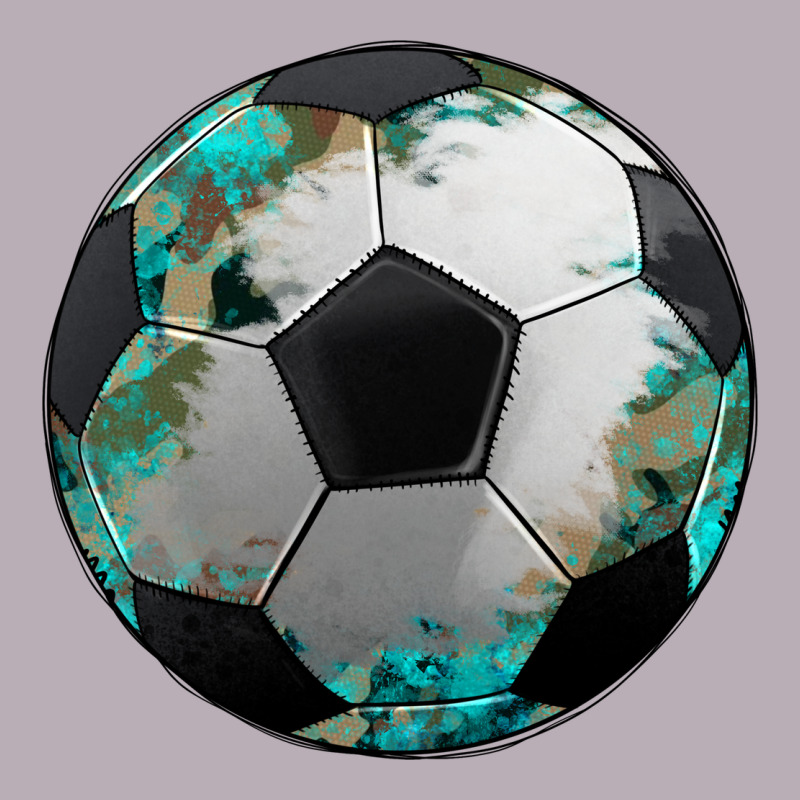 Western Sport Soccer Camouflage Turquoise Pattern Vintage Tee by Artiststas | Teevron