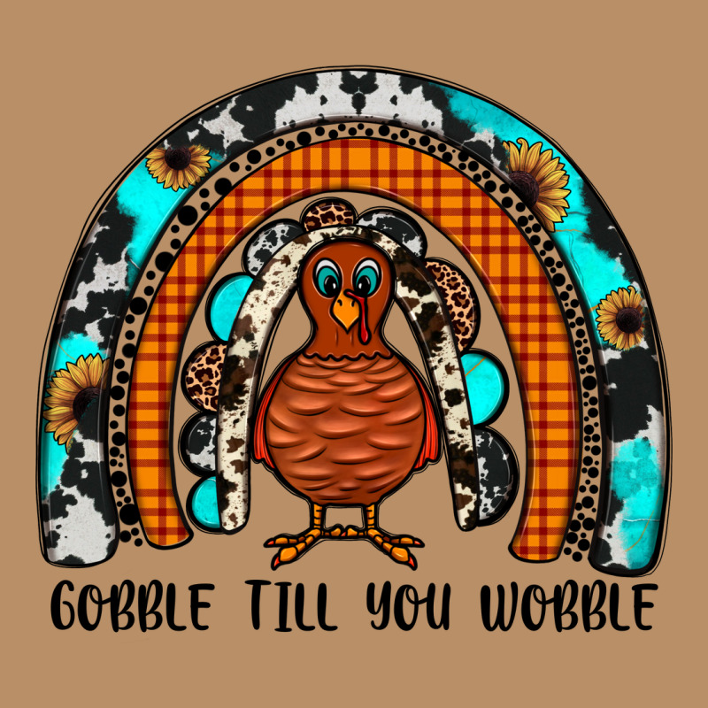 Gobble Till You Wobble Rainbow Vintage Hoodie by JahusDesignShop | Teevron