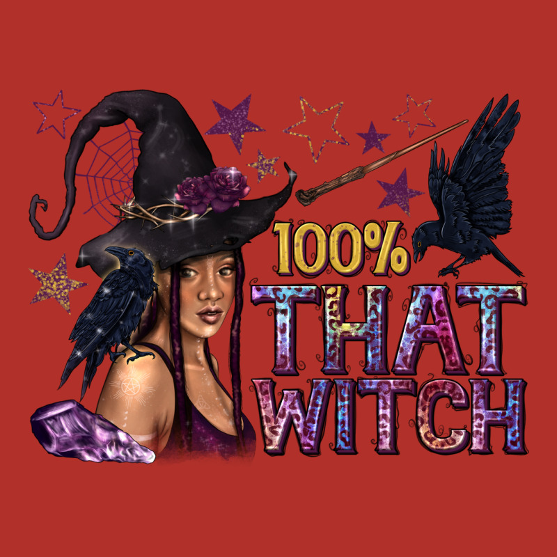 100% That Witch Black Afro Witch Premium Hoodie by texasbilliewilder | Teevron