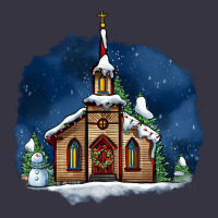 Christmas Church And Snow Vintage Hoodie | Teevron