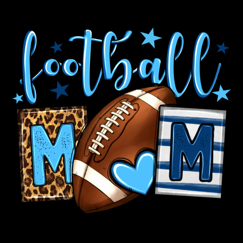 Football Mom Blue Team Color  Mother's Day Urban Hoodie by HowdyJamesFarm | Teevron