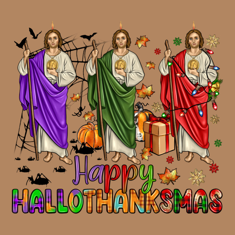 San Judas Happy  Hallothanksmas Long Sleeve Tee by JahusDesignShop | Teevron