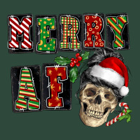 Merry Af Skeleton Messy Bun Zipper Hoodie | Teevron