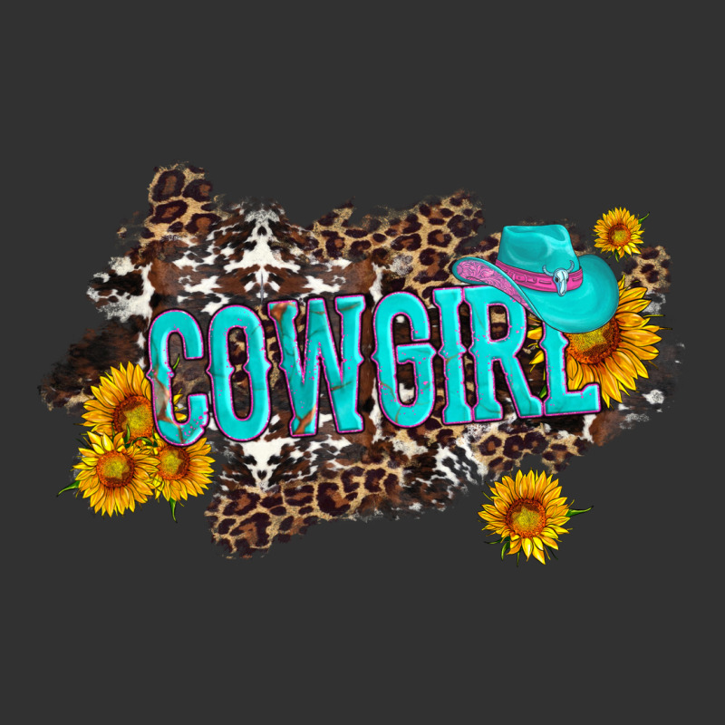Western Cowgirl And Sunflower With Hat And Cowhide Leopard Urban Heavy Tee by Artiststas | Teevron