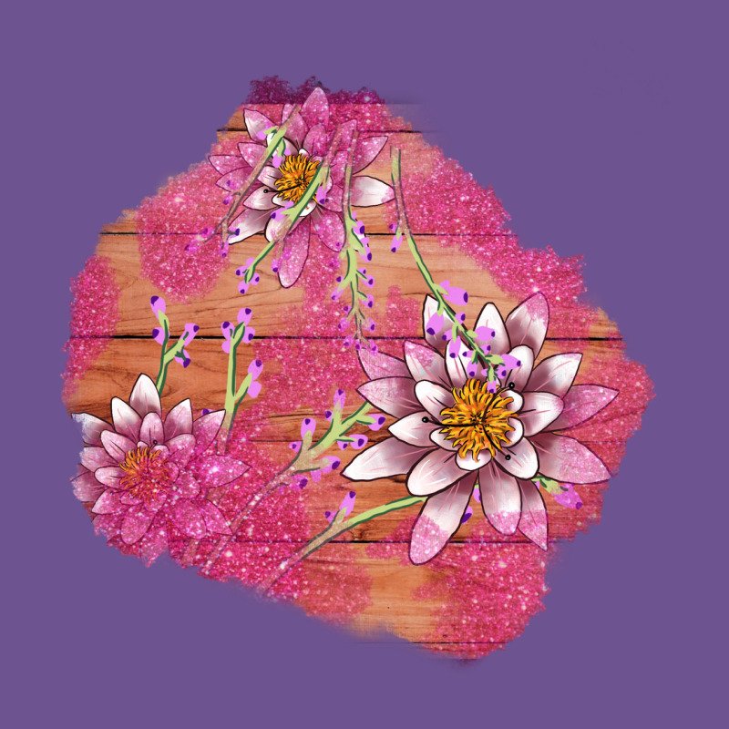 V.d  Lavender And Lotus Patches Vintage Tee by AdoDesignShop | Teevron