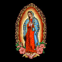Our Lady Of Guadalupe Leopard And Roses Heavyweight Sweatshirt | Teevron