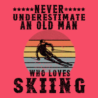 Never Underestimate An Old Man Who Loves Skiing Premium Sweatshirt | Teevron