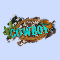 Western Cowboy And Hat With Cactus And Cowhide Urban Heavy Tee | Teevron