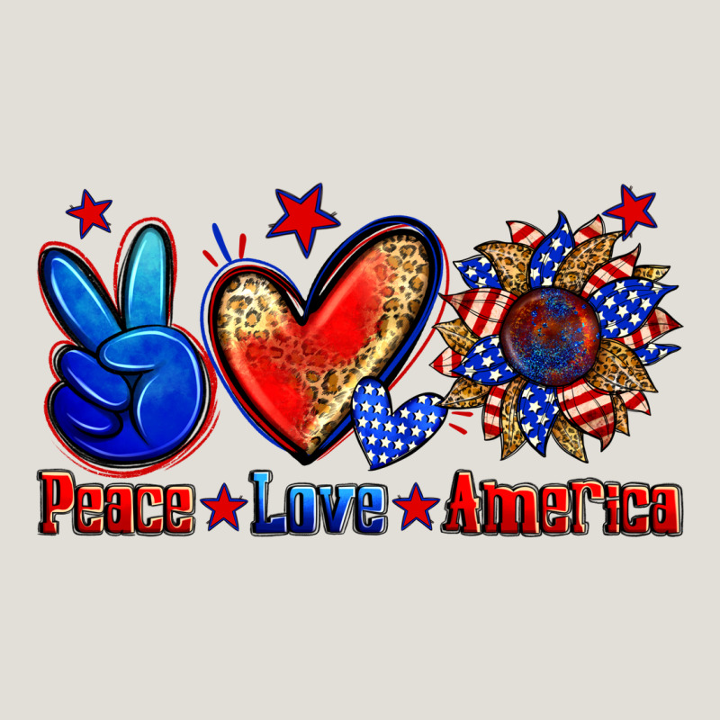 Peace Love America Heavy Core Tee by Zillion Design Studio | Teevron