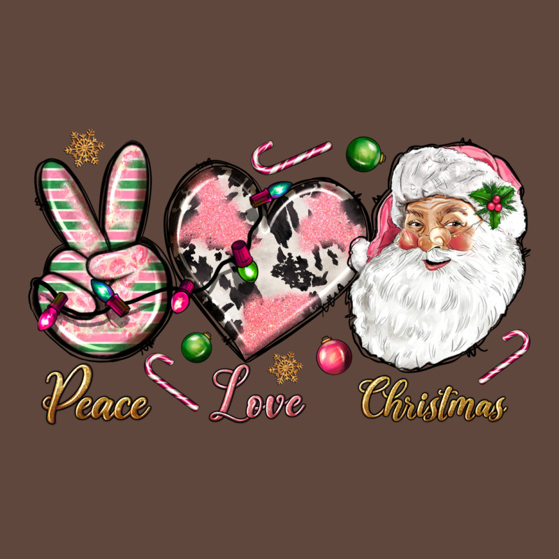 Pink Peace Love Christmas Classic Tee by NancyCooperArtShop | Teevron