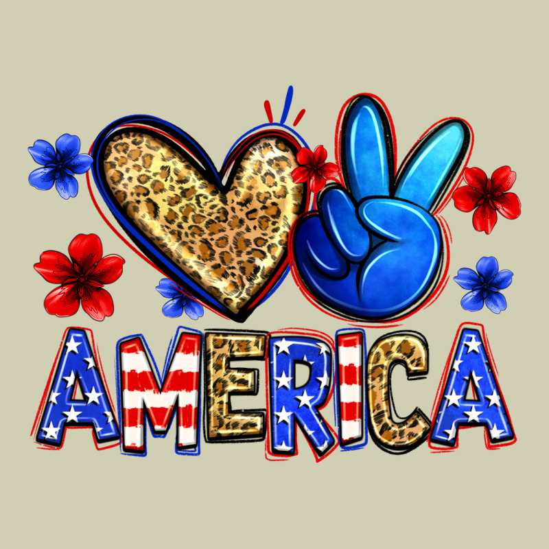 Peace Love America Heavy Core Tee by Zillion Design Studio | Teevron