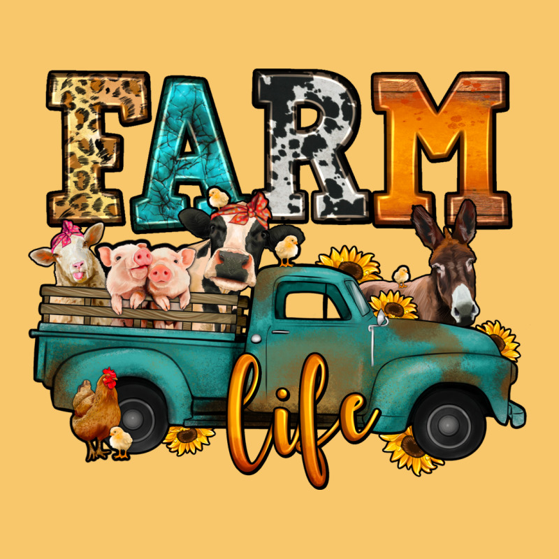 Farm Life Farm Animals Truck Vintage Hoodie by Jasminsmagicworld | Teevron