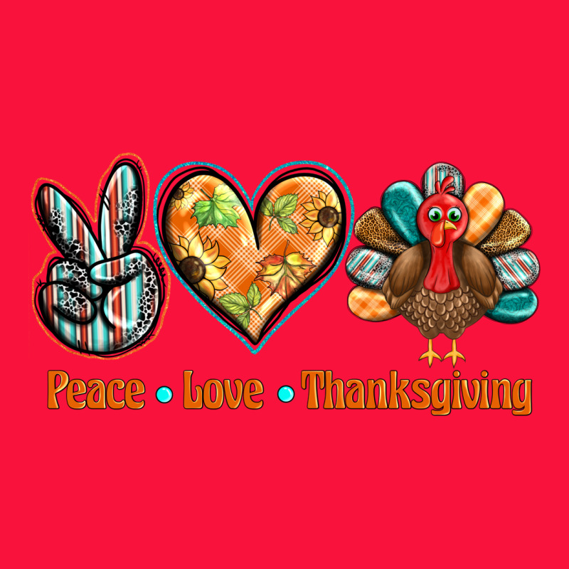 Peace Love Thanksgiving Classic Tee by BarkalooDesign | Teevron