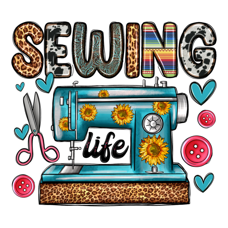 Sewing Life Ladies Tee by Zillion Design Studio | Teevron