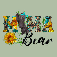 Blue Mama Bear With Cute Bear Urban Heavy Tee | Teevron