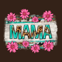 Mama Leopard With Turquoise Background Heavy Core Tee | Teevron