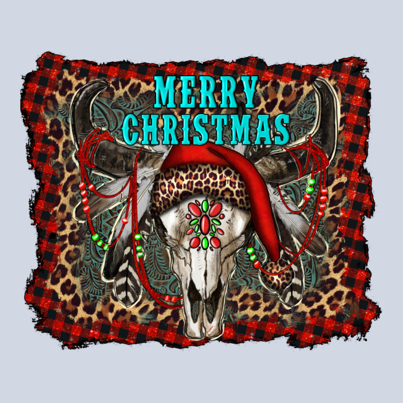 Merry Christmas Bull Skull Premium Sweatshirt by RanaPortraitStore | Teevron