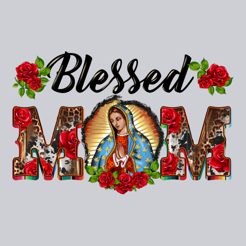 Blessed Mom Lady Of Guadalupe Heavyweight Sweatshirt by BarkalooDesign | Teevron