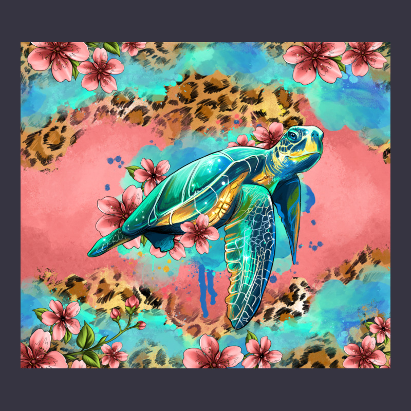Floral Turtle Vintage Hoodie by Jasminsmagicworld | Teevron