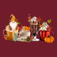 Fall Gnome Coffee Cups Zipper Hoodie | Teevron