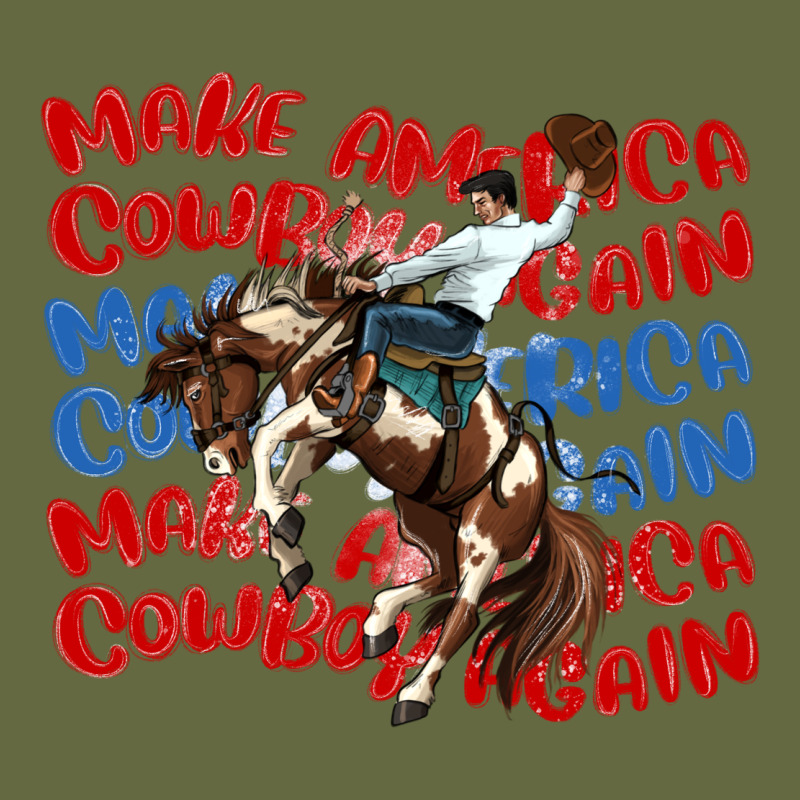 Make America Cowboy Again Long Sleeve Tee by MaliasSmallBusiness | Teevron