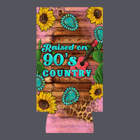 Raised 90's Country Guitar Cactus Sunflower's 12 Oz Can Cooler  (slim) Vintage Hoodie | Teevron
