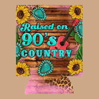 Raised 90's Country Guitar Cactus Sunflower's 12 Oz Can Cooler (regula Vintage Hoodie | Teevron