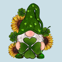 St Patricks Day Shamrock Gnomes  Sunflowers Ladies Tee | Teevron