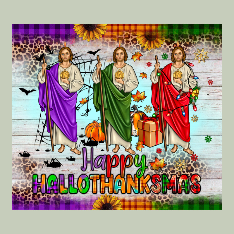 San Judas Happy  Hallothanksmas Long Sleeve Tee by JahusDesignShop | Teevron
