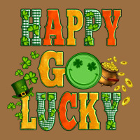 Happy Go Lucky  With Coin And Shamrock Vintage Tee | Teevron